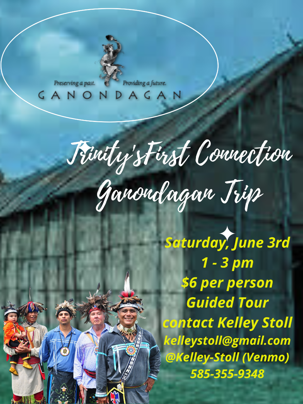 Image of a flyer about the Gonandagon trip.