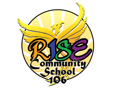 Rise school logo. Decorative.